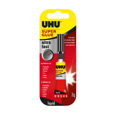 UHU Ljepilo super glue "Jumbo" 12x3 ml